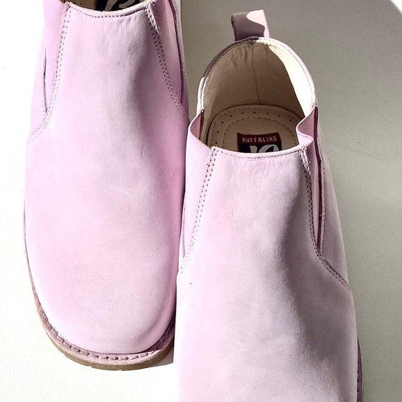 Buffalino Chelsea West Men\'s Lavender Suede Boots, Size 11 New Original Box/Tags main image 5